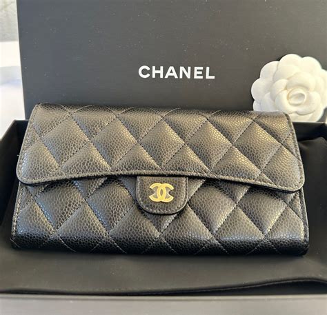 chanel long wallet singapore|Chanel embossed wallet.